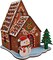 3D Diamond Painting Kit – Gingerbread House Christmas Cabin, Full Drill DIY Mosaic Holiday Decor, Festive Craft Kit